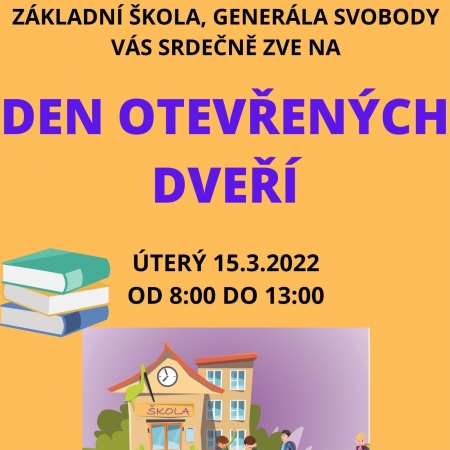 Den otevřených dveří - 15.3. 2022